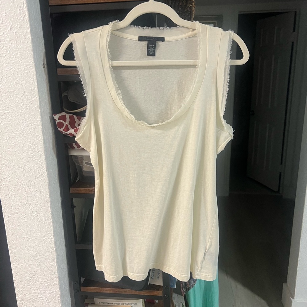 Kenneth Cole Women's Cream Sleeveless Top